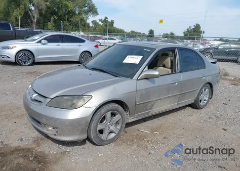 2004 Honda Civic Ex из США, поврежденный, VIN 2HGES267X4H557534